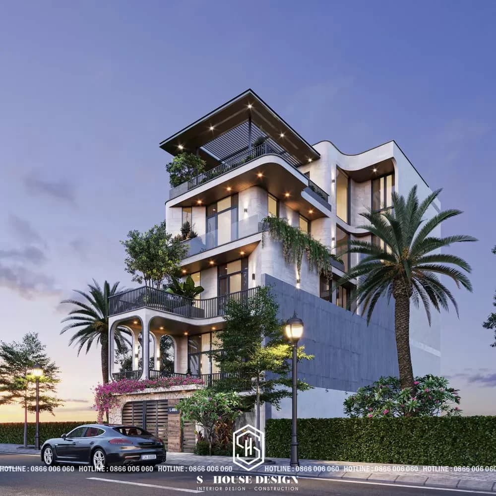 Thiết kế kiến trúc nhà phố anh Tùng - Nha Trang (1)