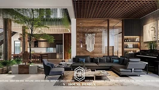 Thiết kế nội thất biệt thự hiện đại anh An