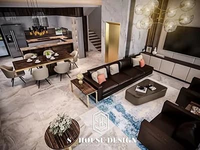 Modern style villa interior design and construction