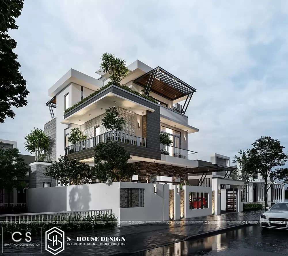 Architectural design of Mr. Phong's villa (5)