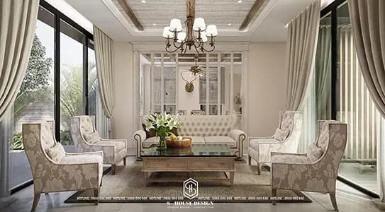 Thiết Kế Nội Thất Biệt Thự Vườn Chị Quyên