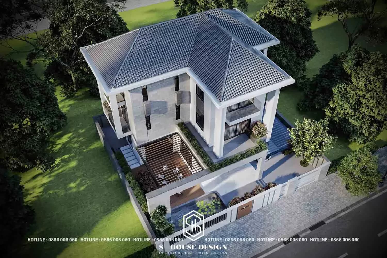 Architectural design of Villa Anh Van (4)