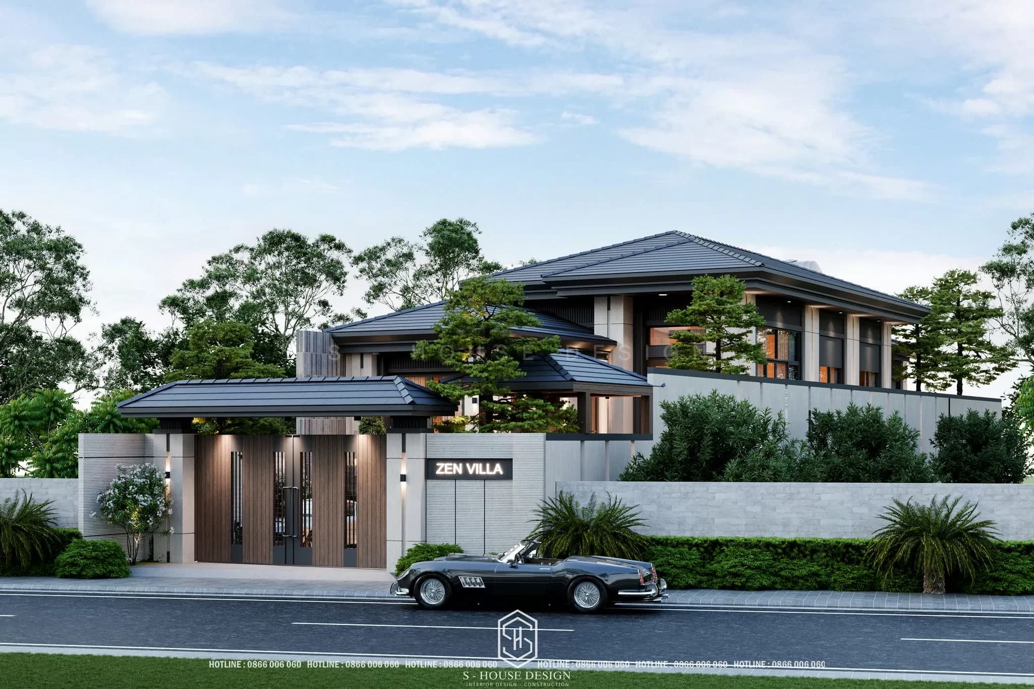 Thiết Kế Biệt Thự Vườn Mái Nhật Hiện Đại – Zen Villa (2)