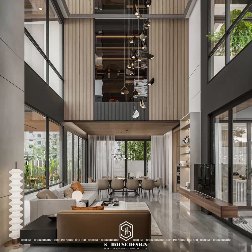 Interior design of a sloping land villa by Ms. Lieu Cam Ranh (1)