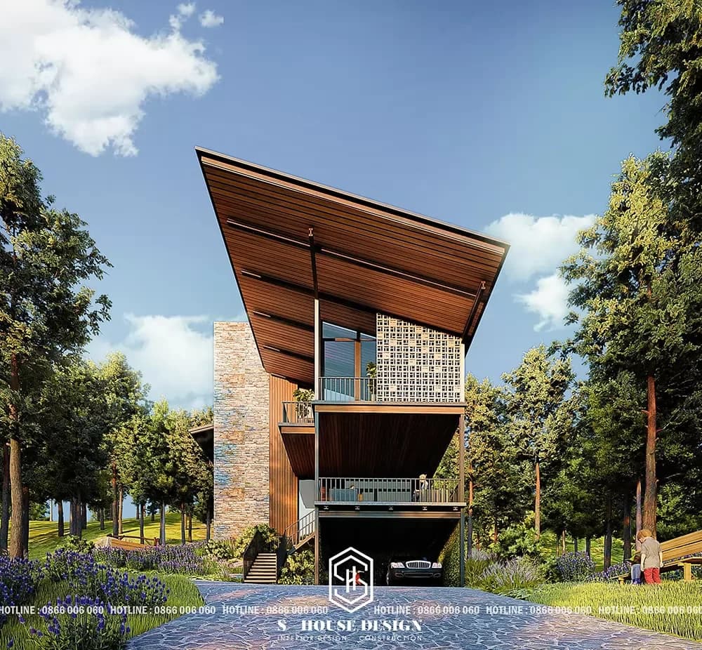 Thiết kế kiến trúc Villa Vườn Đồi (2)