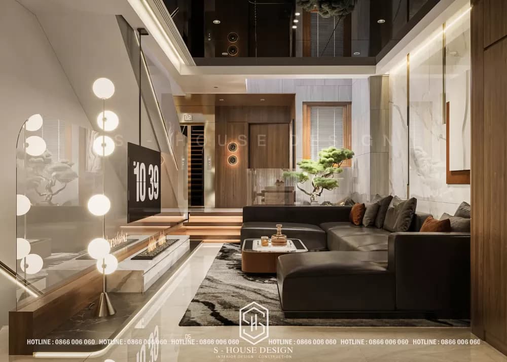 Modern Townhouse Interior Design by Ms. Nhung in Ha Quang Urban Area 2
