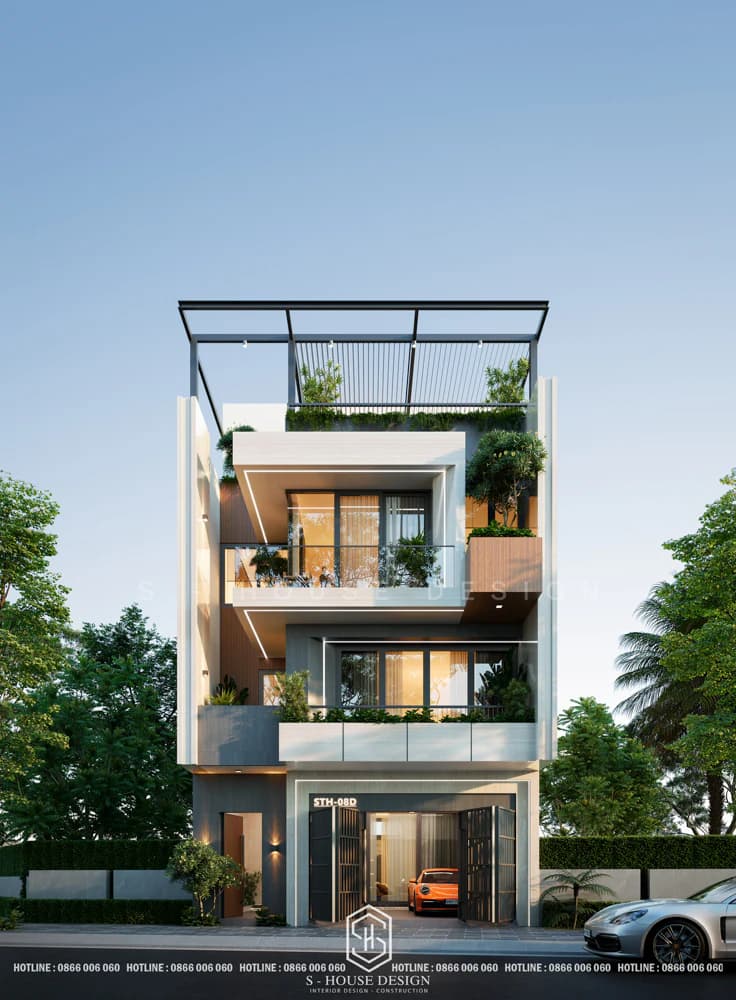Top Mẫu Thiết Kế Nhà Phố Hiện Đại Đẹp