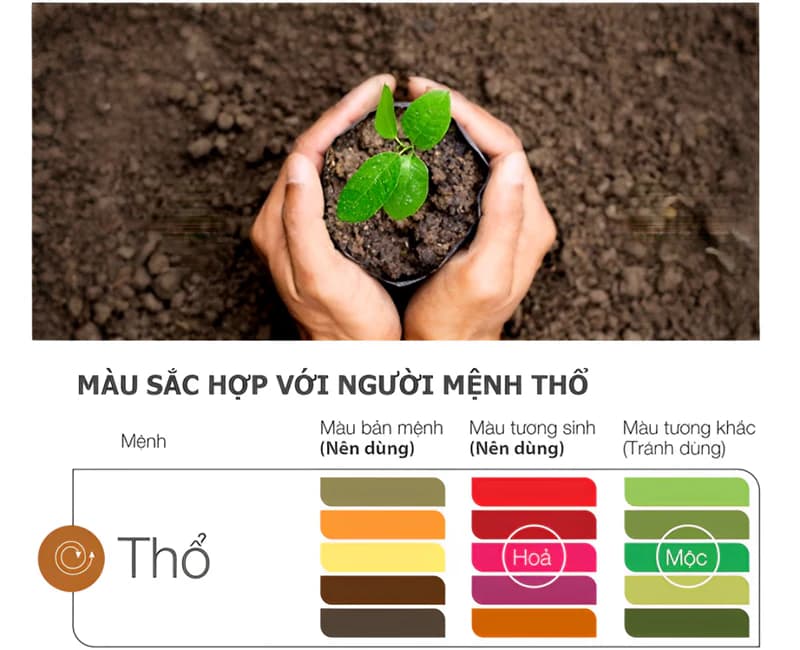 Mệnh Thổ Hợp Màu Gì? Thiết Kế Nội Thất Cho Người Mệnh Thổ