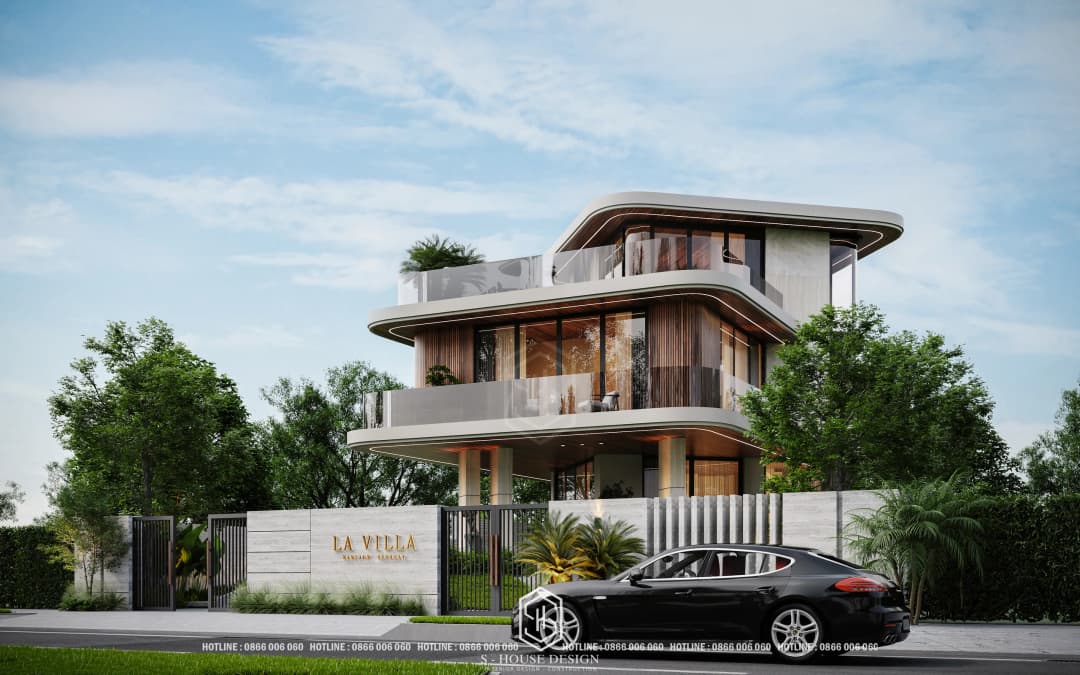Thiết kế biệt thự hiện đại 3 tầng nghỉ dưỡng tại Quận 2 TP Hồ Chí Minh