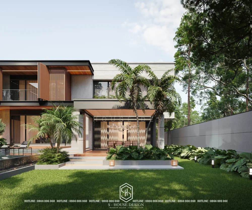 Thiết Kế Biệt Thự Hiện Đại 800m2 nghỉ dưỡng