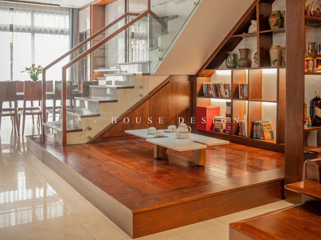 Hoàn thiện nhà phố 3 tầng 1 tum hiện đại tại Vinh Tân