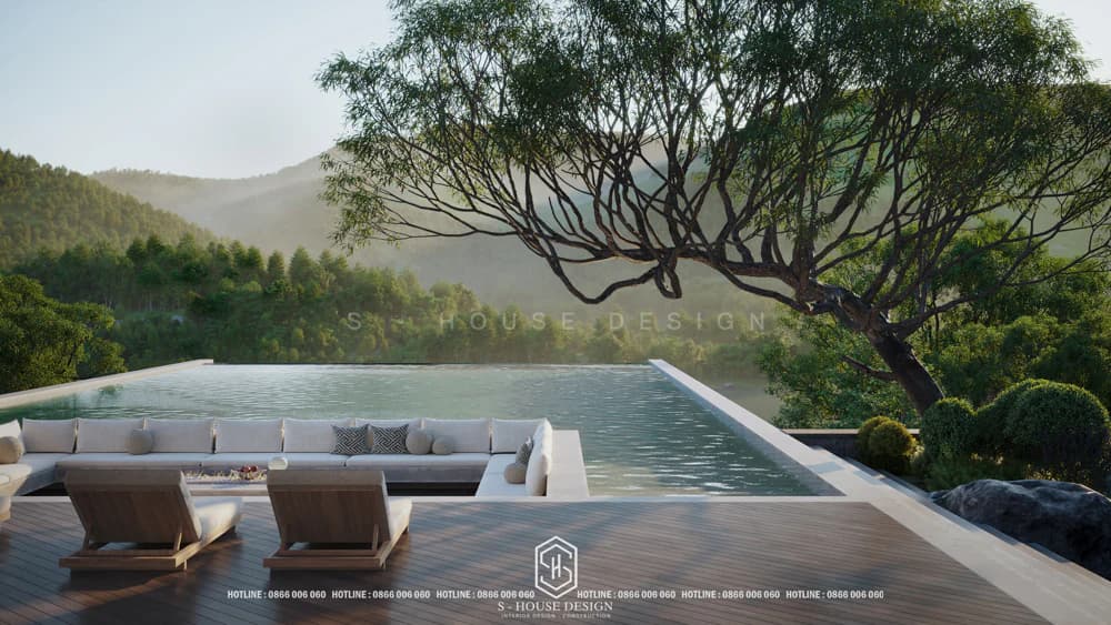 Thiết Kế Biệt Thự Nghỉ Dưỡng Tam Đảo Phong Cách Á Đông| S-House
