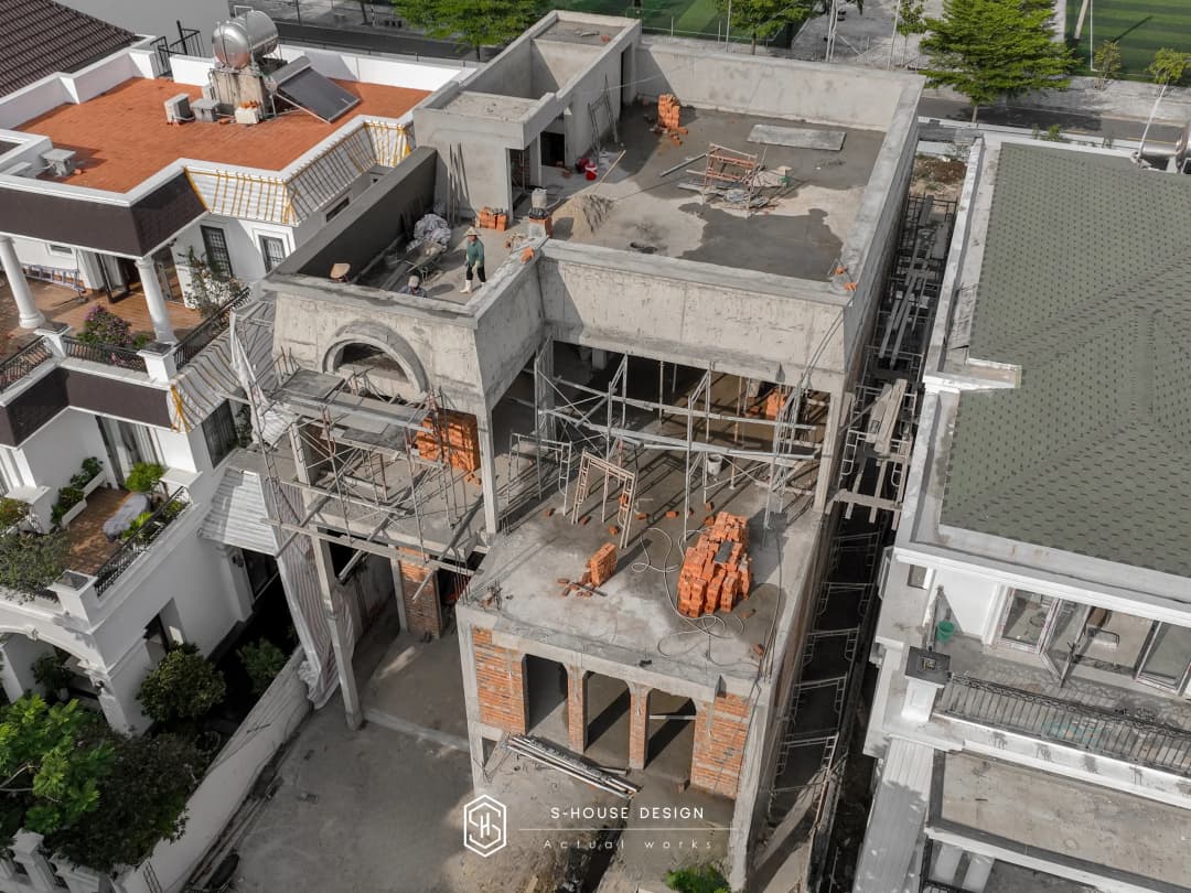Thi Công Biệt Thự 3 Tầng Kiến Trúc Tân Cổ Điển