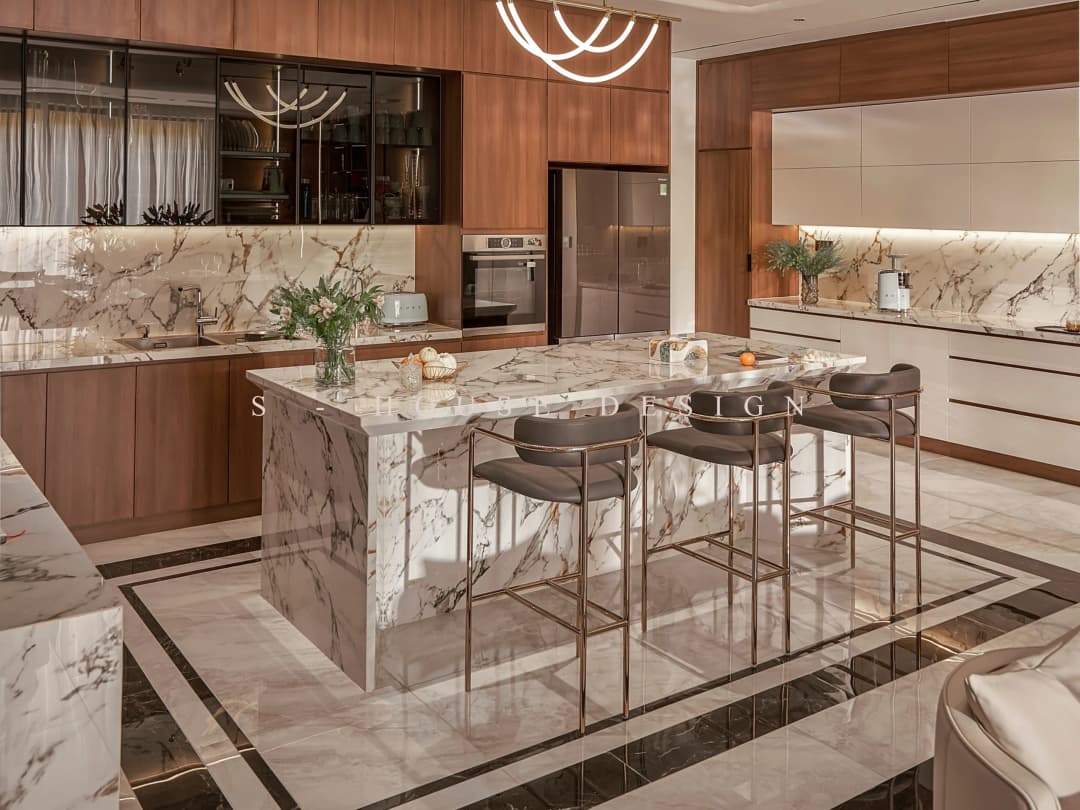 Hoàn thiện biệt thự song lập Hiện đại 600m2 tại Khánh Hòa