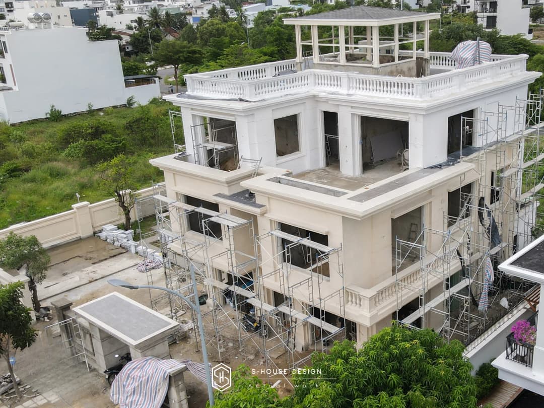 Thi Công Hoàn Thiện Biệt Thự Tân Cổ Điển