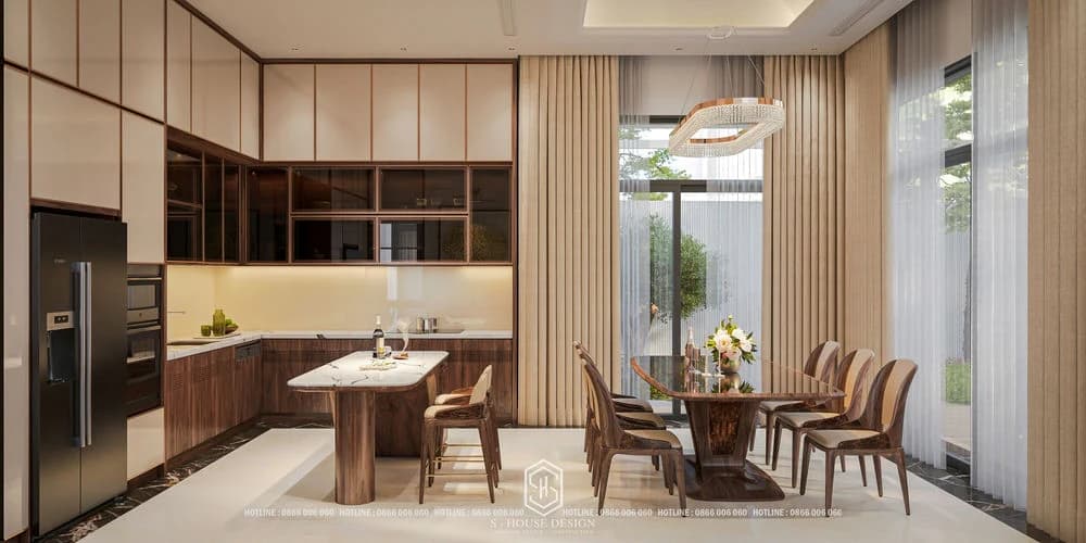 50+ Thiết Kế Nội Thất Biệt Thự Gỗ Óc Chó Đẹp Có Hình Thực Tế