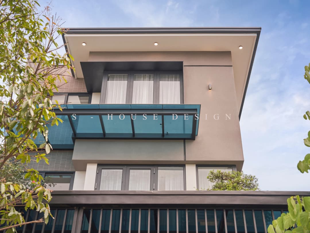 Hoàn thiện nhà phố 3 tầng 1 tum tối giản