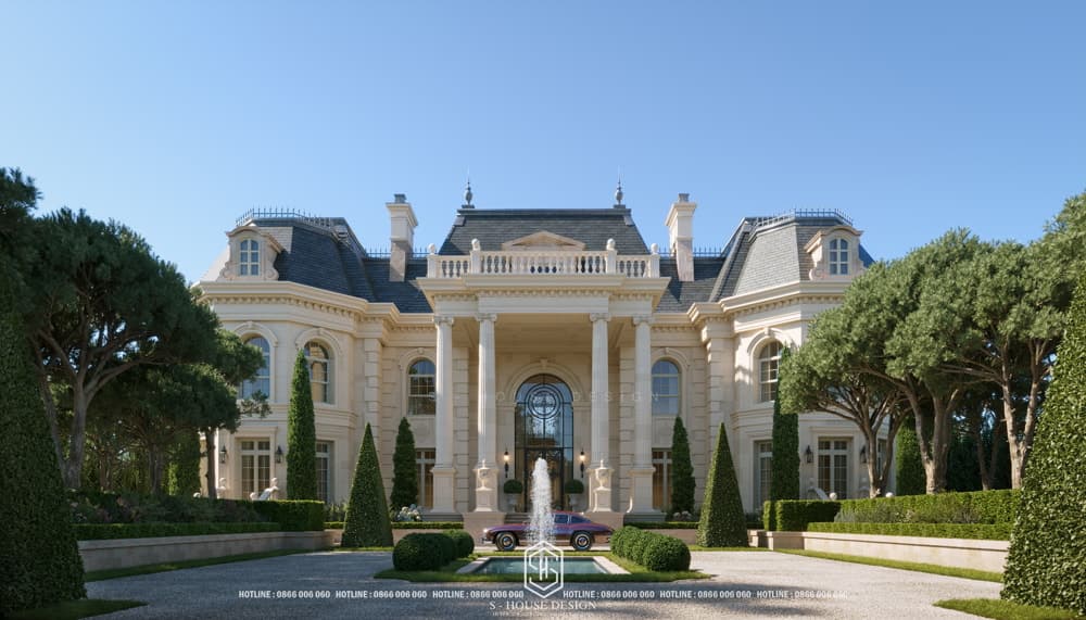 Thiết kế biệt thự tân cổ điển quy mô hơn 6000m2 - Bellevue Royal