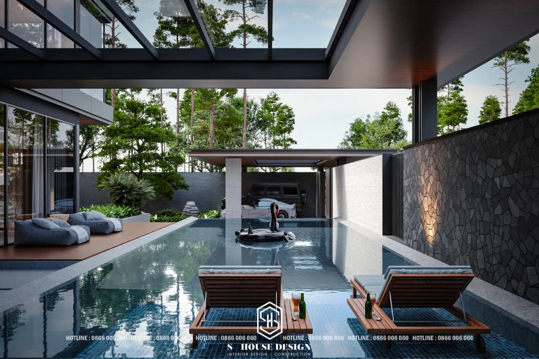 Thiết kế biệt thự hiện đại 3 tầng nghỉ dưỡng