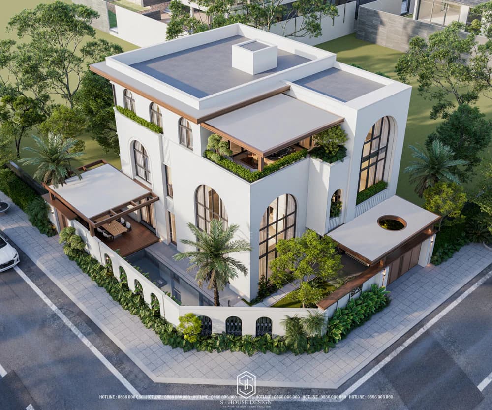 20+ Mẫu Thiết Kế Biệt Thự 300m2 Đẹp Đẳng Cấp Xu Hướng 2026