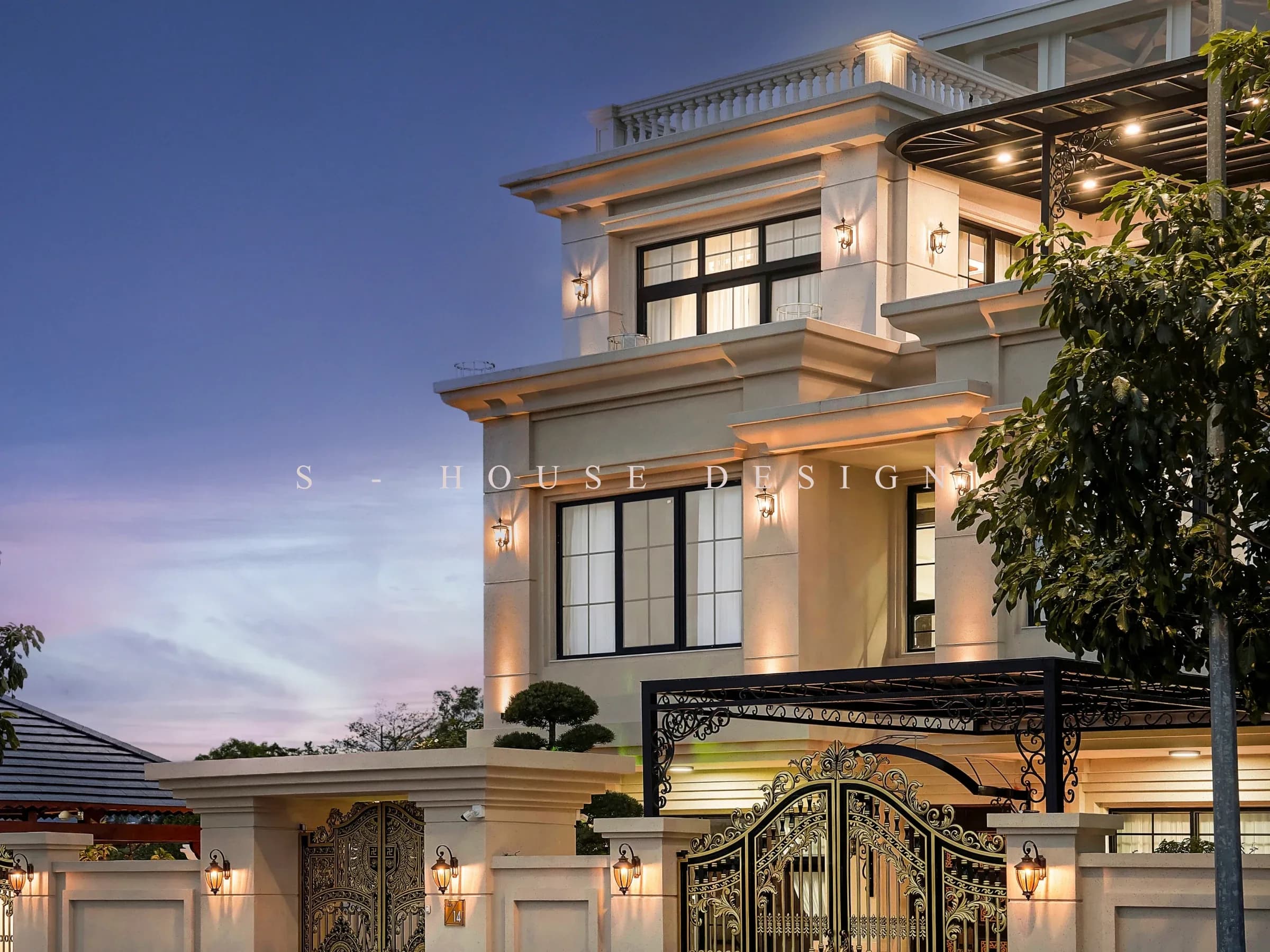 Hoàn thiện biệt thự 3 tầng Tân cổ điển quy mô 700m2 tại Nha Trang