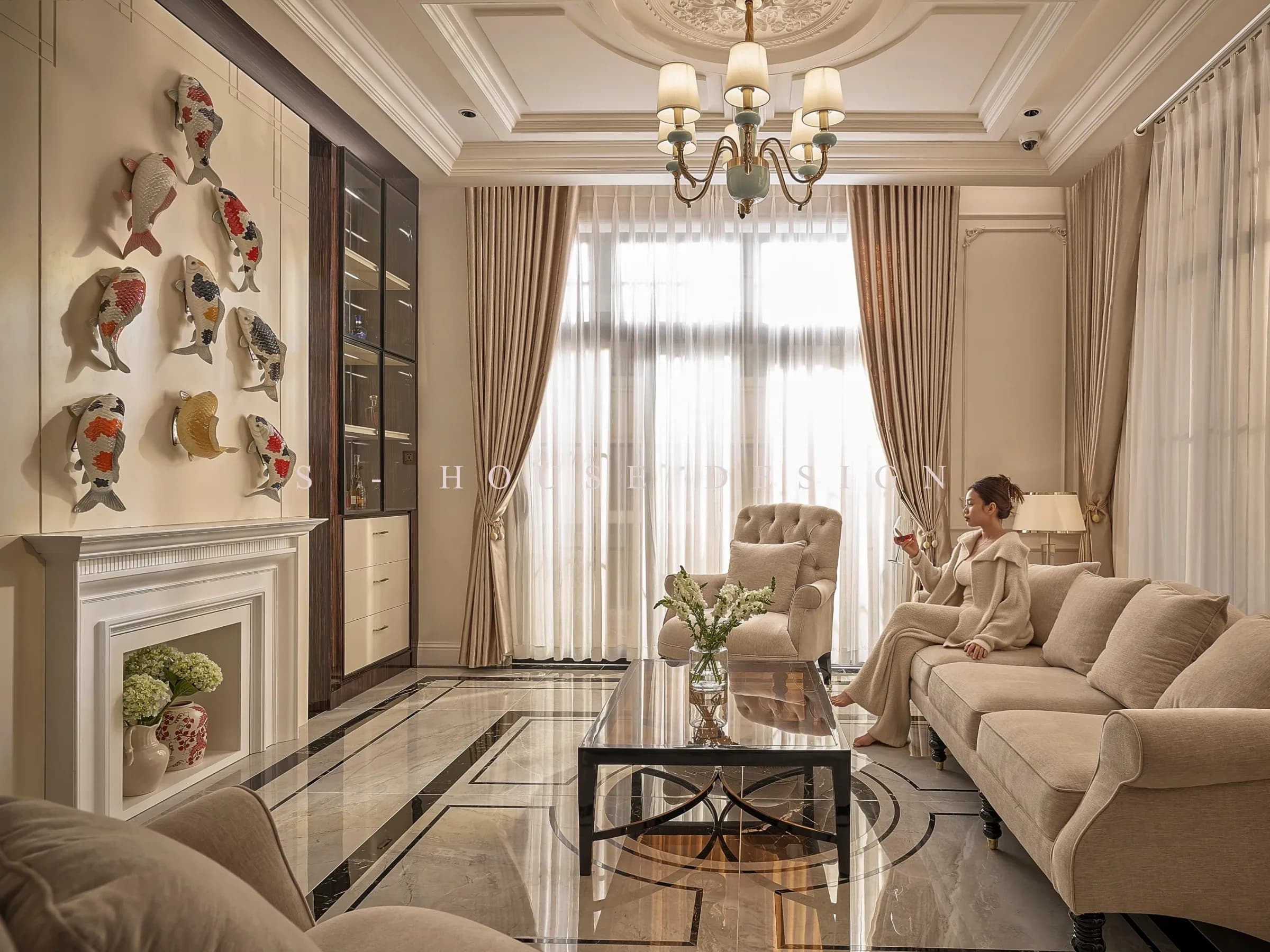 Hoàn thiện biệt thự 3 tầng Tân cổ điển quy mô 700m2 tại Nha Trang