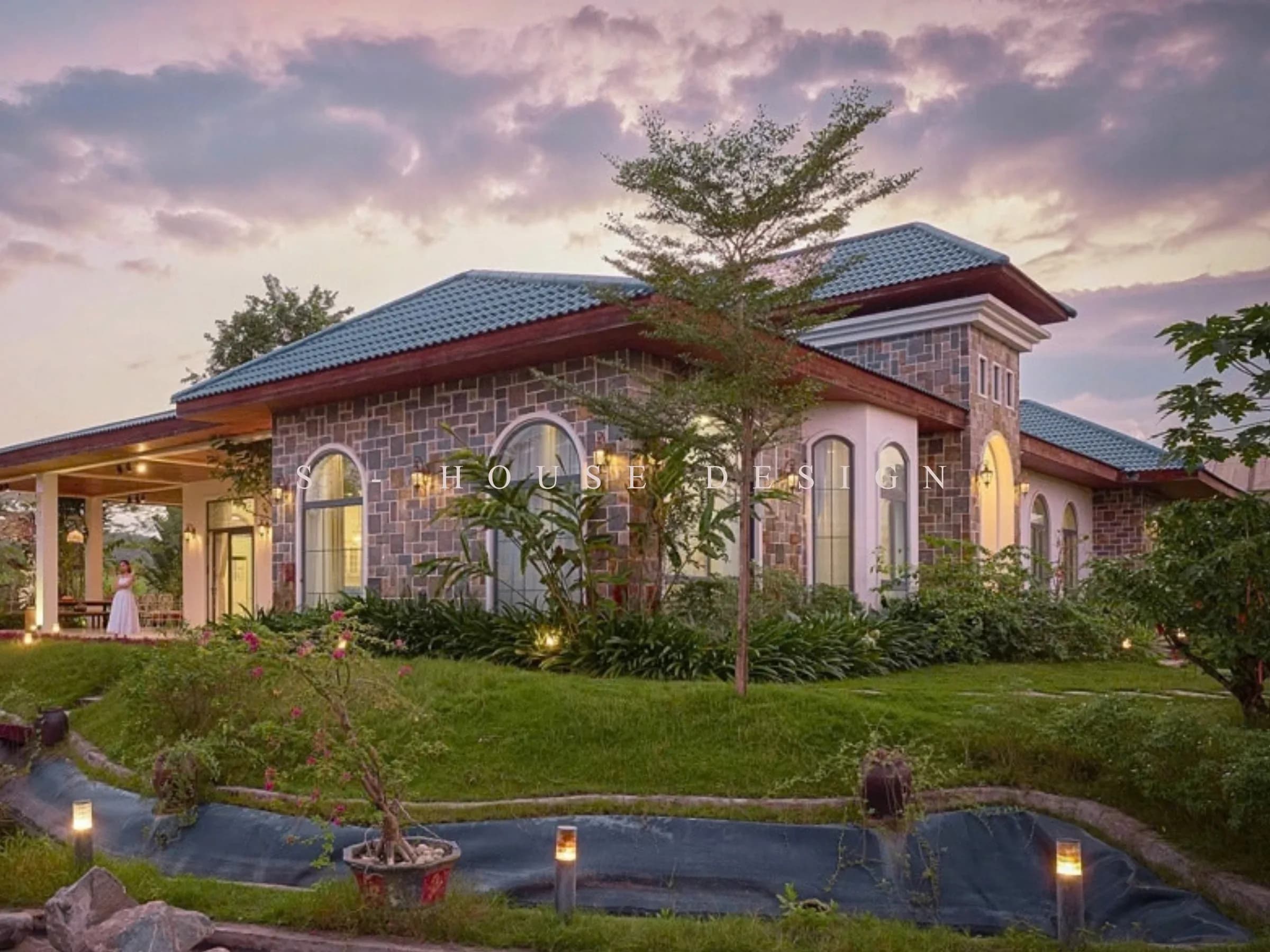 Hoàn thiện biệt thự nghỉ dưỡng Địa Trung Hải 3000m2