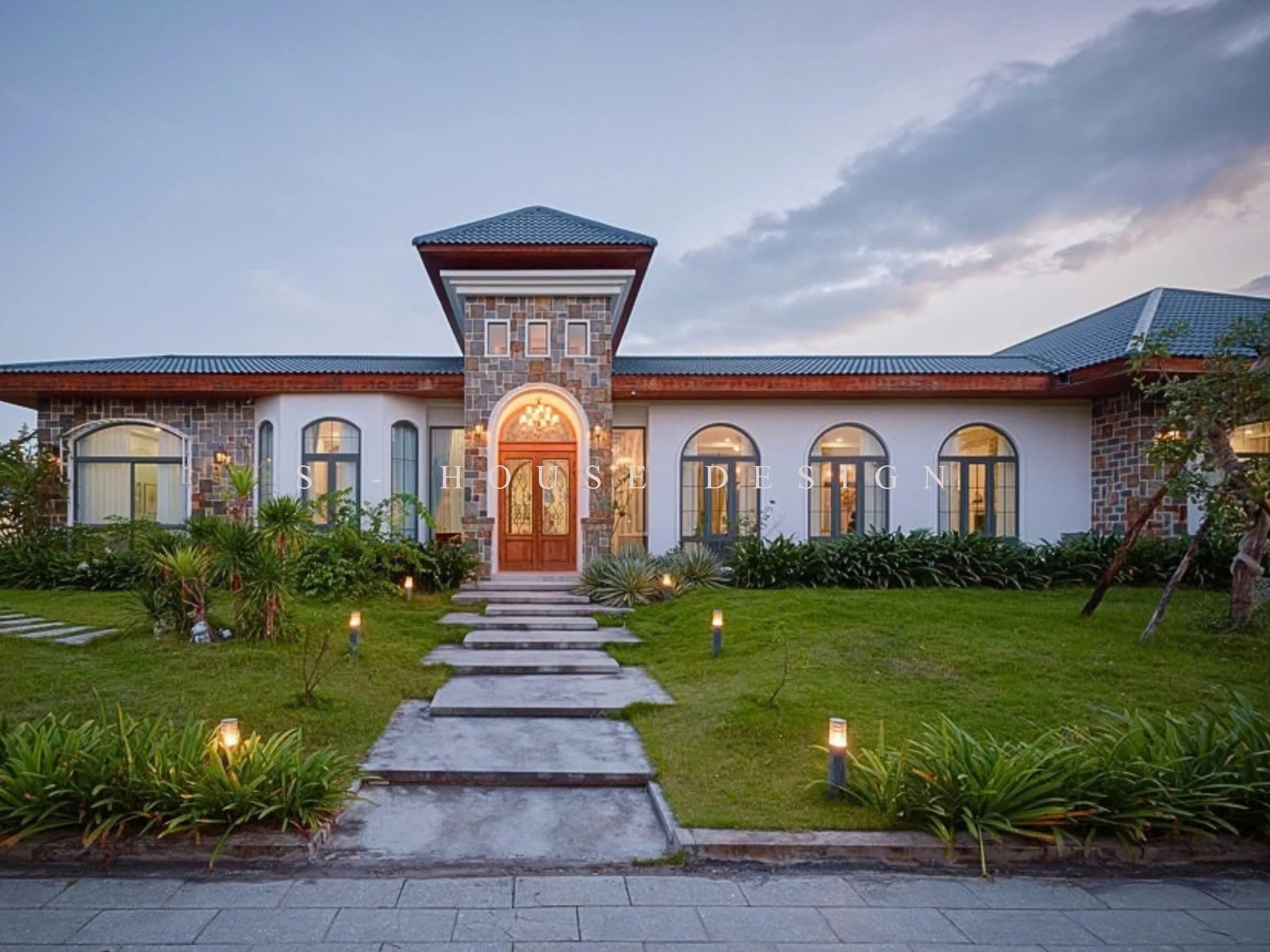 Hoàn thiện biệt thự nghỉ dưỡng Địa Trung Hải 3000m2