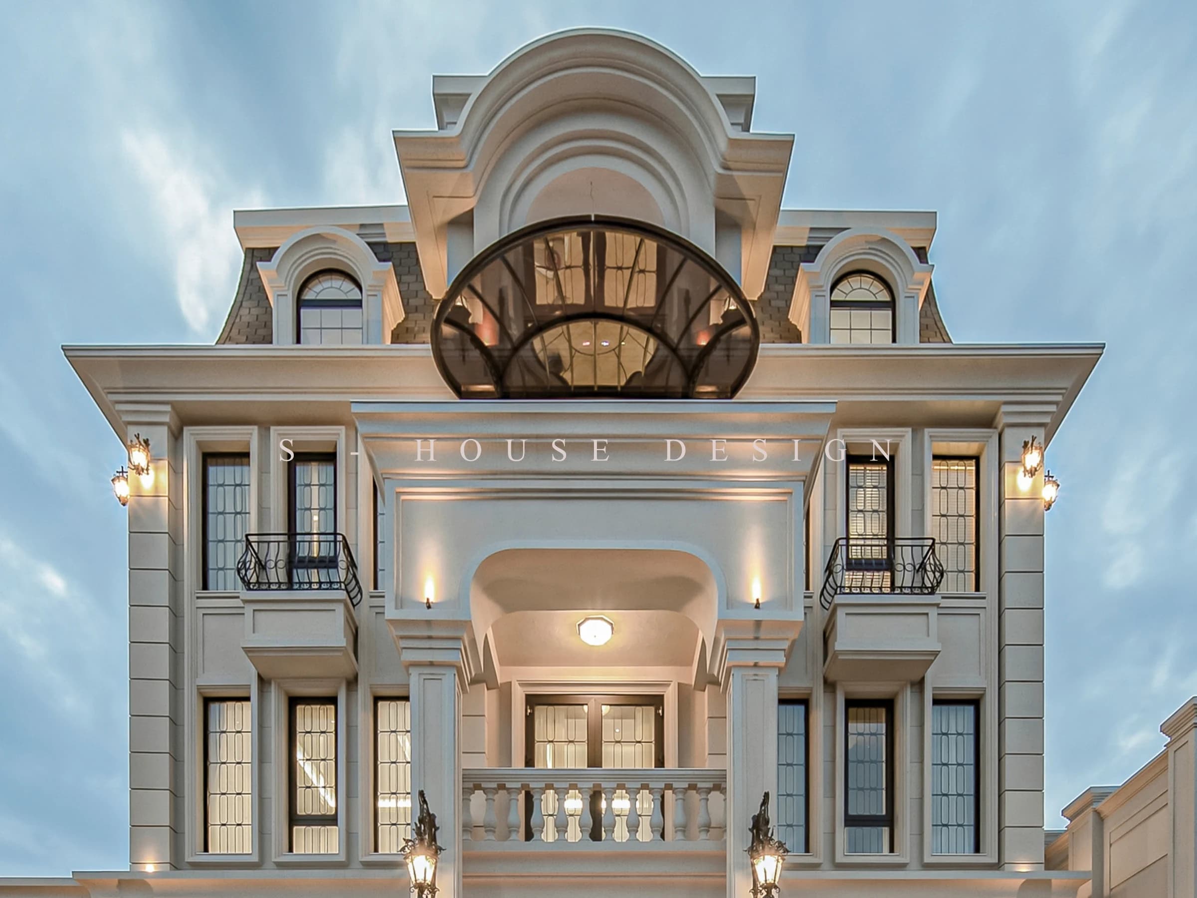 Completed Neoclassical villa with 3 floors, 1 basement in Khanh Hoa
