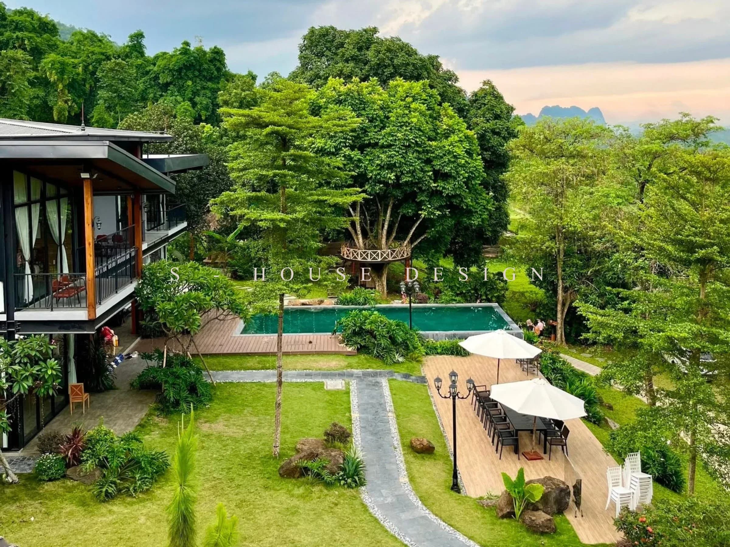 Hoàn thiện khu nghỉ dưỡng 4500m2 MonTem Villa tại Hòa Bình