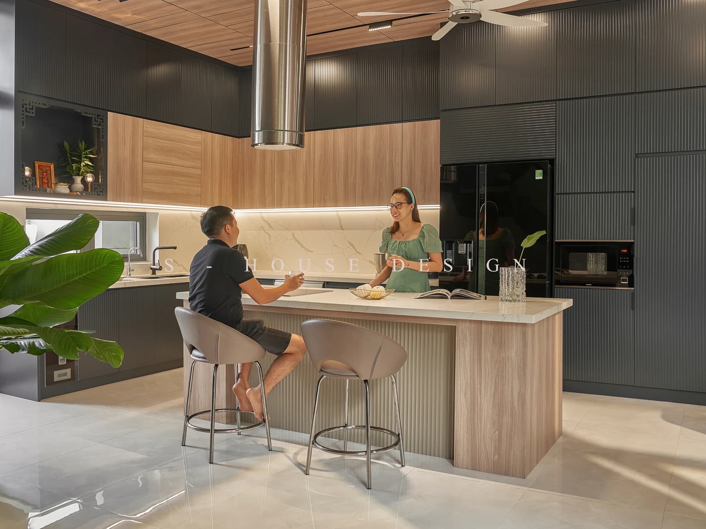 Hoàn thiện nhà chữ L 2 tầng Hiện đại tại Diên Khánh Khánh Hòa