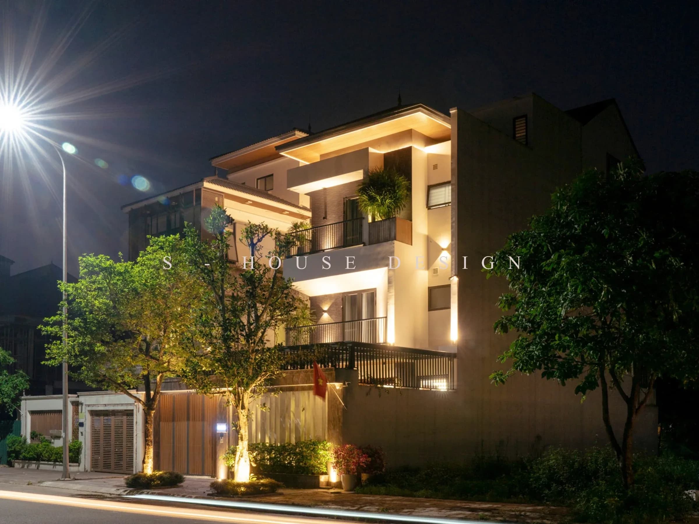 Hoàn thiện nhà phố 3 tầng 1 tum hiện đại tại Vinh Tân