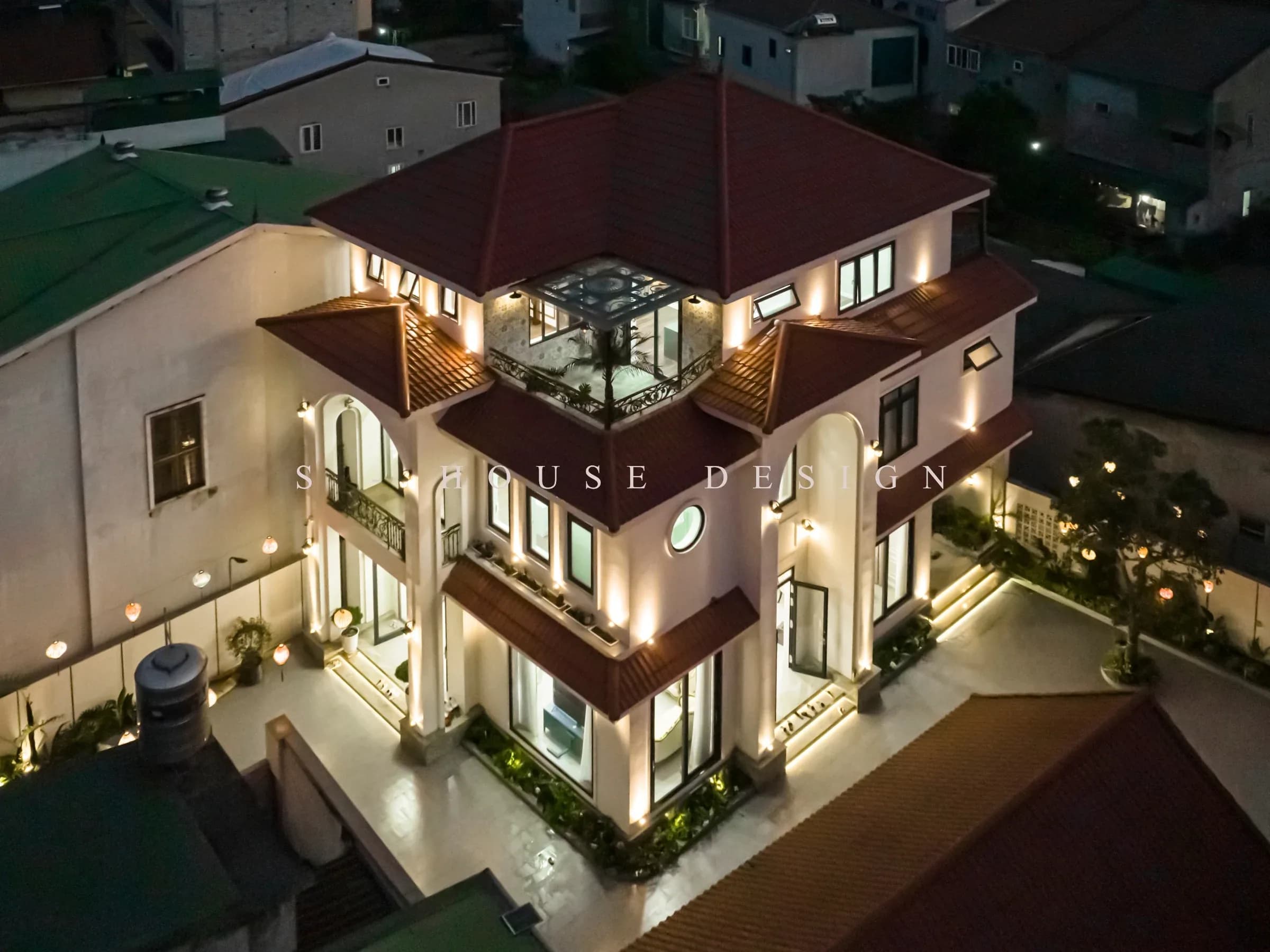 Treasure House - Hoàn thiện nhà phố 3 tầng Địa Trung Hải tại Nghệ An