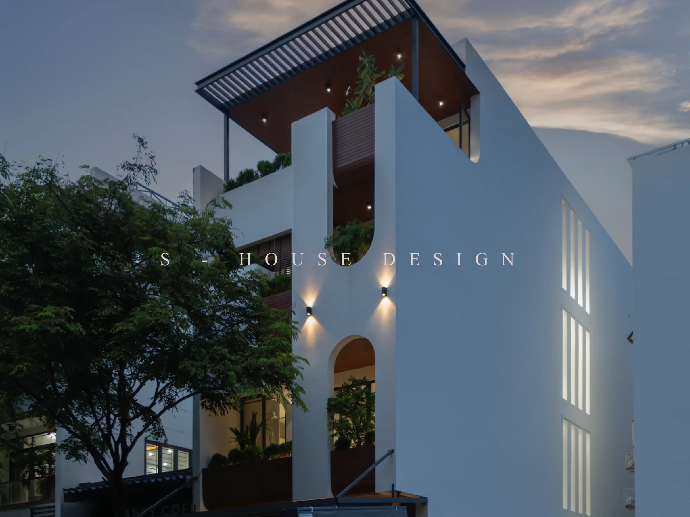 Completed modern 4-storey townhouse