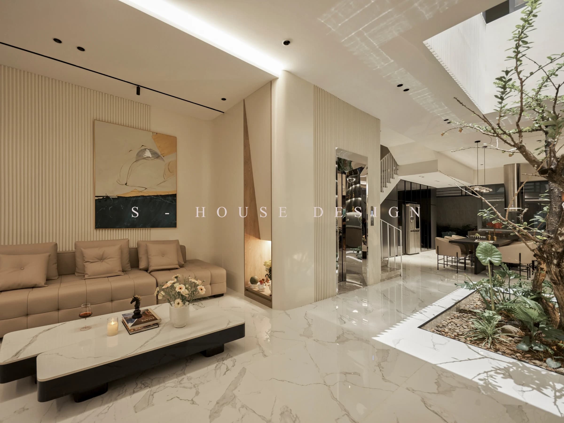 Hoàn thiện nhà phố Hiện đại 4 tầng