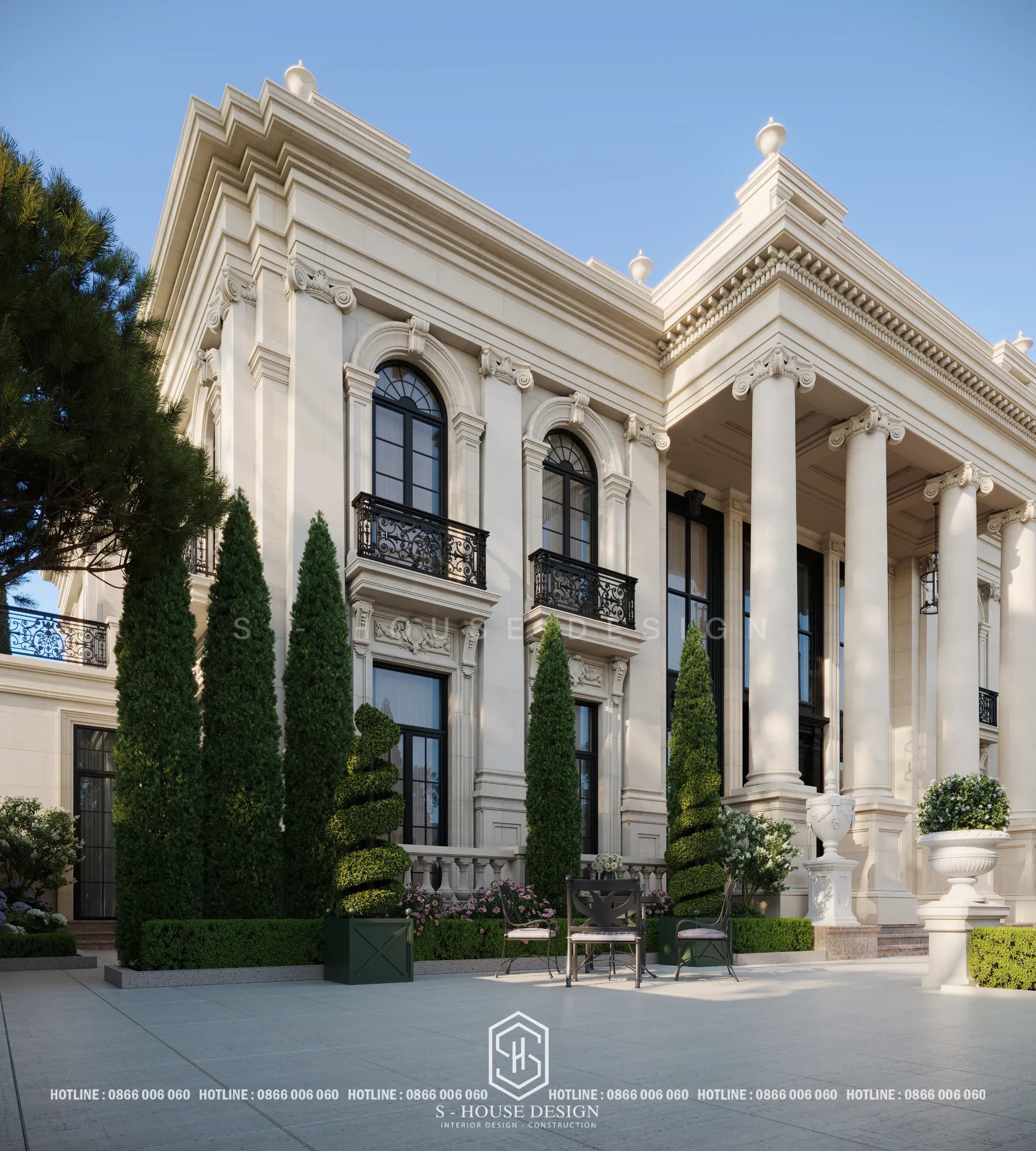 Neoclassical Villa Design 1000m2 Hai Phong | S-House