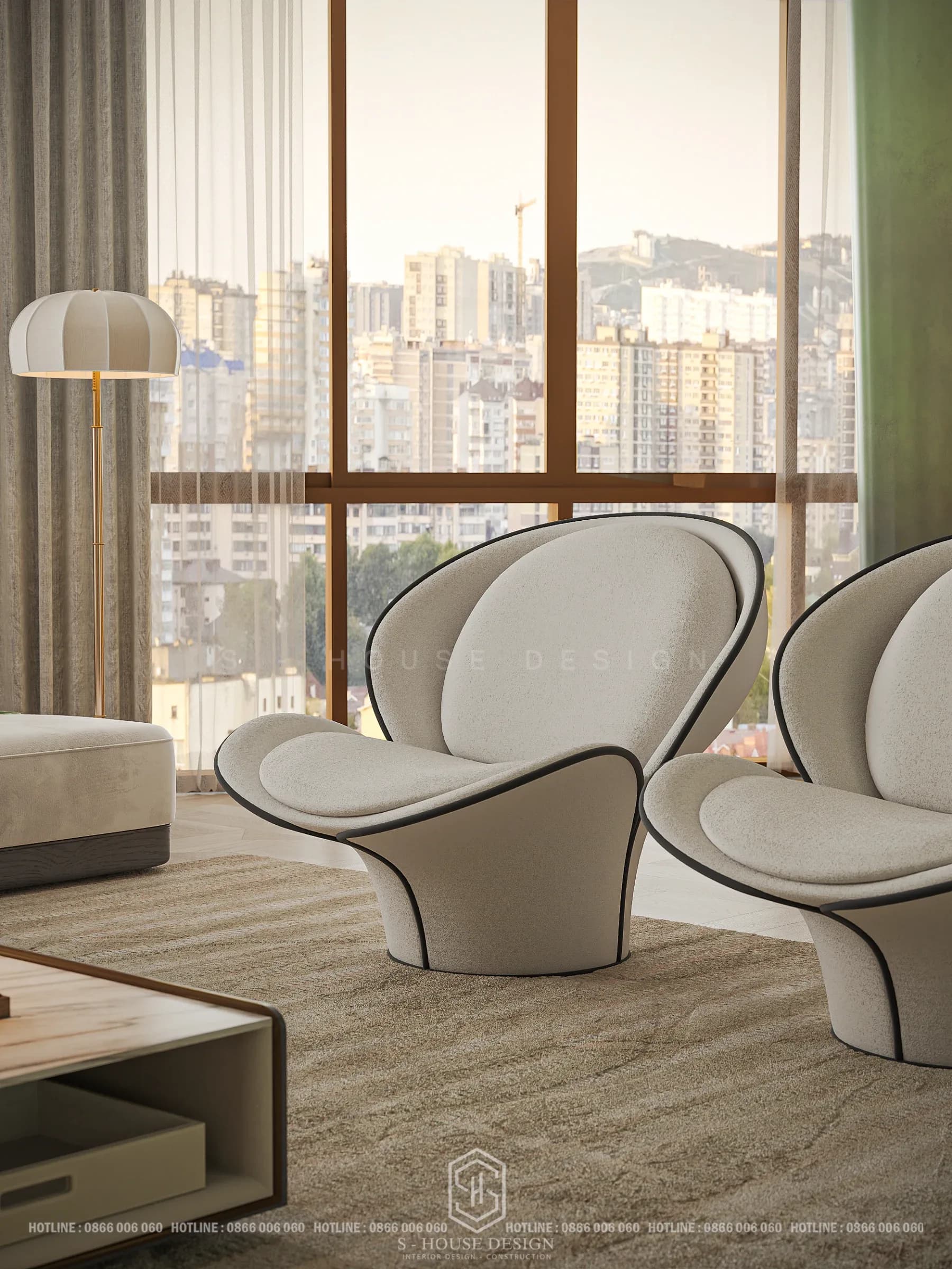 Luxury Living Room Interior Design Nearly 200m2