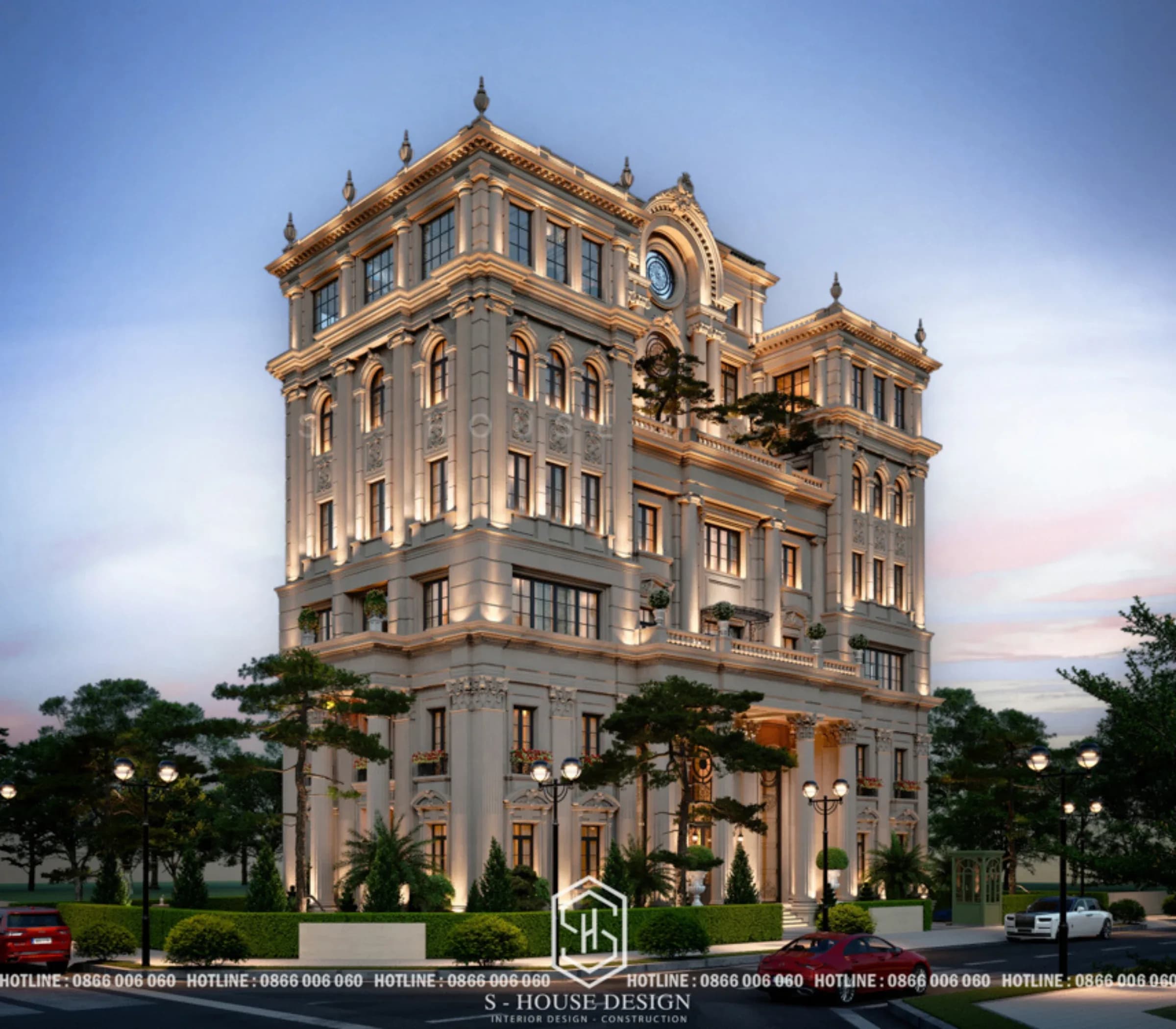 Lumière Building - Thiết Kế Văn Phòng Tân Cổ Điển 6 Tầng tại TP Hồ Chí Minh