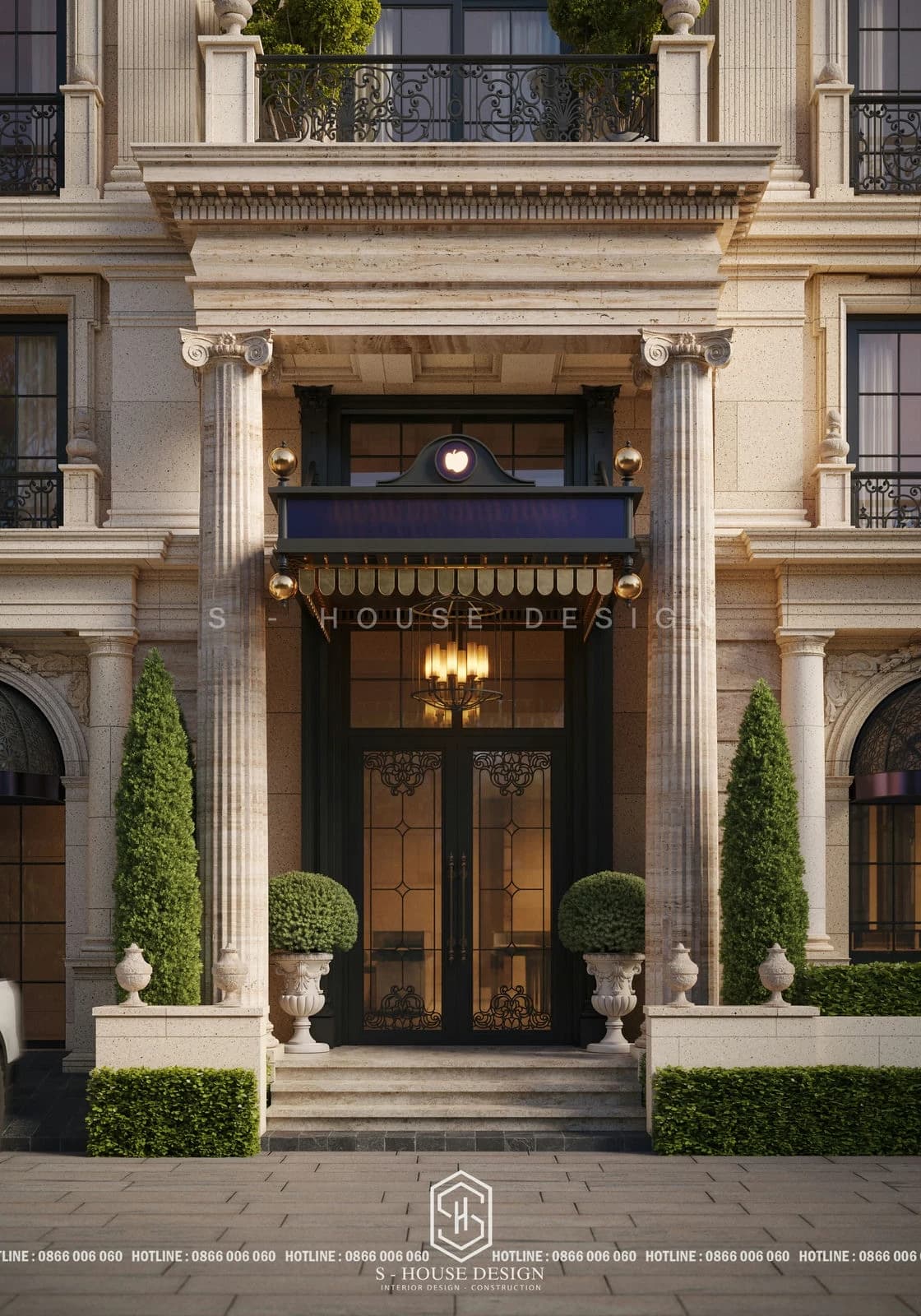 Beautiful, Classy Branded Neoclassical Office Design