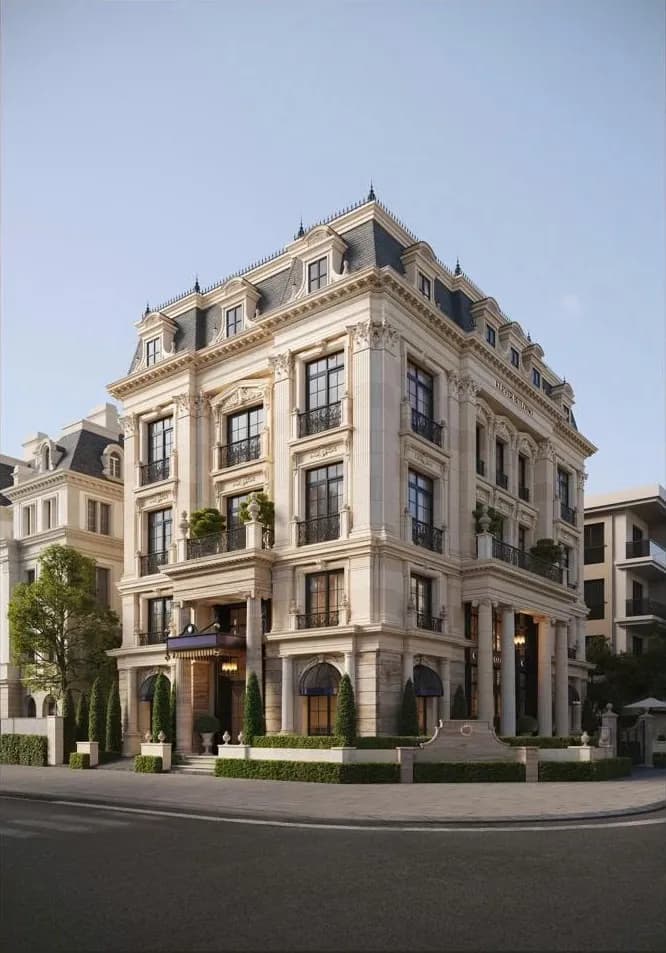 French Neoclassical Villa Architecture